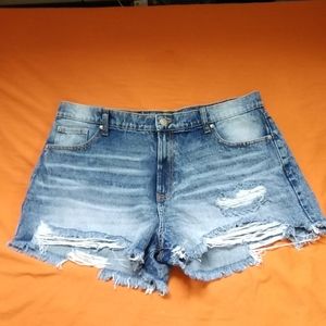 Distressed Jean Shorts